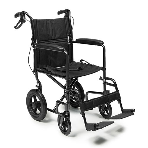 Graham Field 12" Deluxe Aluminum Rear Wheel Transport Chair