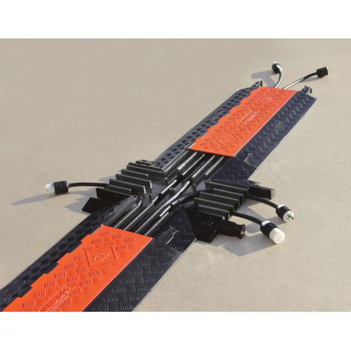 Checkers 4-Way Cross for GD5X125 5-Channel Guard Dog Cable Protector - Black Lid/Black Base