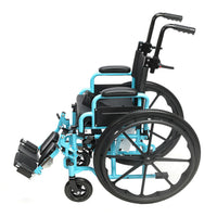 Proactive Medical Blaze Pediatric Wheelchair with Height-Adjustable Push Handles and Cushion Support