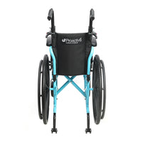 Proactive Medical Blaze Pediatric Wheelchair with Height-Adjustable Push Handles and Cushion Support