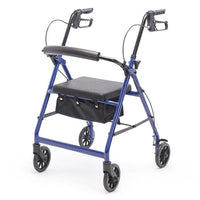 Proactive Medical Protekt Steel Rollator KD with Padded Seat and Removable Backrest