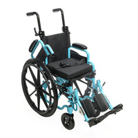 Proactive Medical Blaze Pediatric Wheelchair with Height-Adjustable Push Handles and Cushion Support