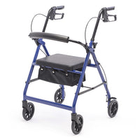 Proactive Medical Protekt Aluminum Rollator with Padded Seat and Loop-Lock Brakes