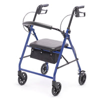 Proactive Medical Protekt® Steel Four-Wheel Rollator – High-Stability Mobility Support with Ergonomic Seating