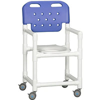 IPU 16" Slant Seat Shower Chair with Molded Backrest