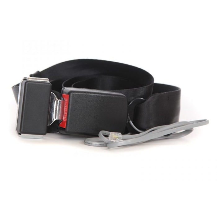 Proactive Medical Push-Button Buckle Seatbelt Sensor | Wheelchair Fall Prevention Alarm Belt with Automobile-Style Release