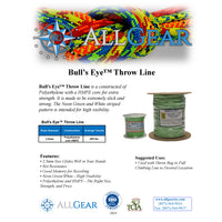 All Gear Bull's Eye™ Slick Throw Line Neon Green Polyethylene with White HMPE