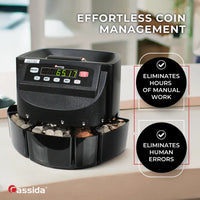 Cassida C200 Coin Sorter, Counter and Roller