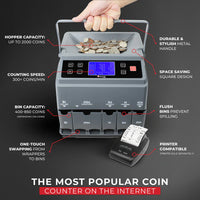 Cassida C300 Coin Counter, Sorter and Wrapper/Roller