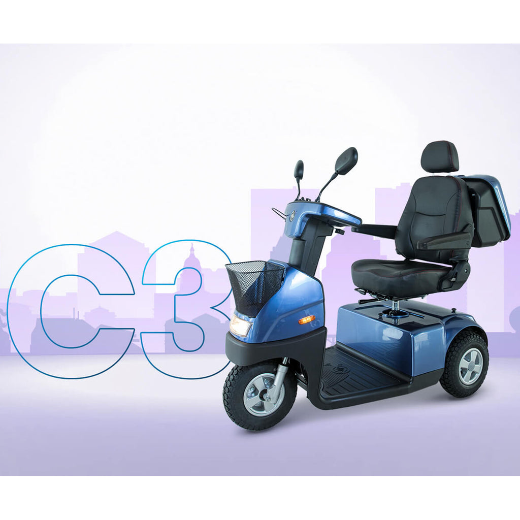 Afiscooter C3 Extended Range – 3-Wheel Precision and High-Endurance Campus Logistics