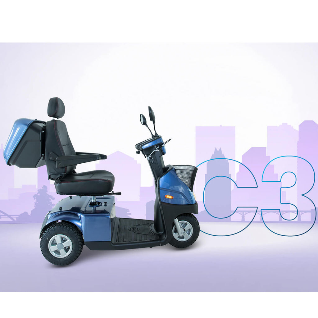 Afiscooter C3 Extended Range – 3-Wheel Precision and High-Endurance Campus Logistics