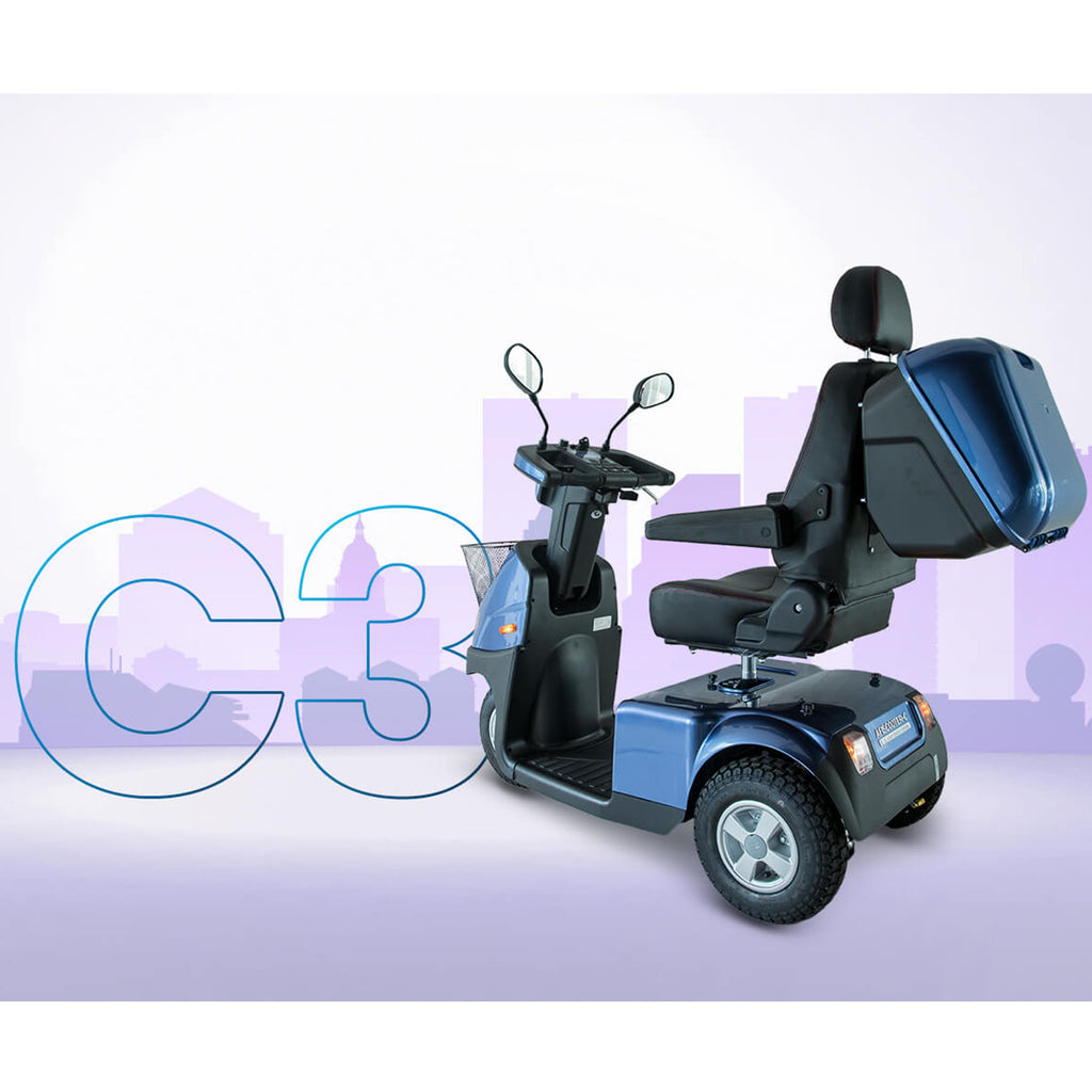 Afiscooter C3 Extended Range – 3-Wheel Precision and High-Endurance Campus Logistics