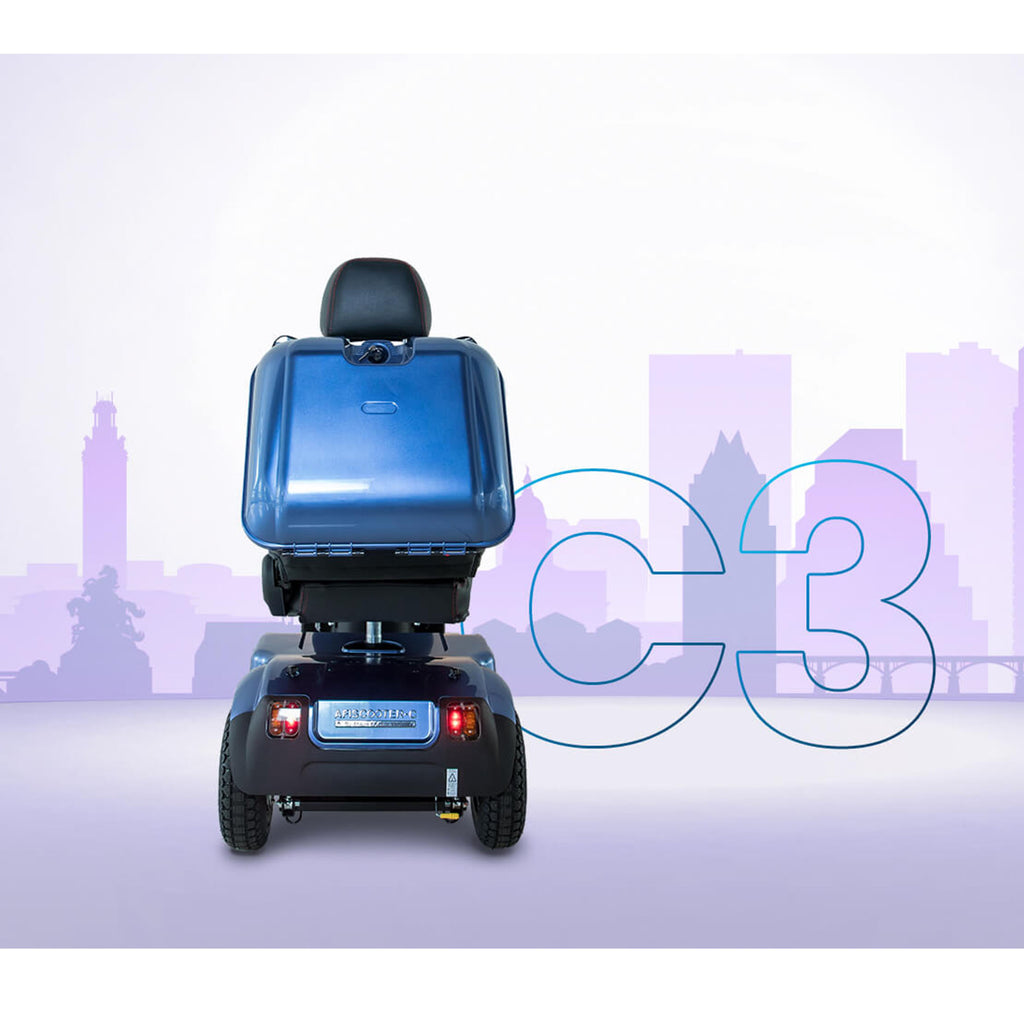 Afiscooter C3 Extended Range – 3-Wheel Precision and High-Endurance Campus Logistics