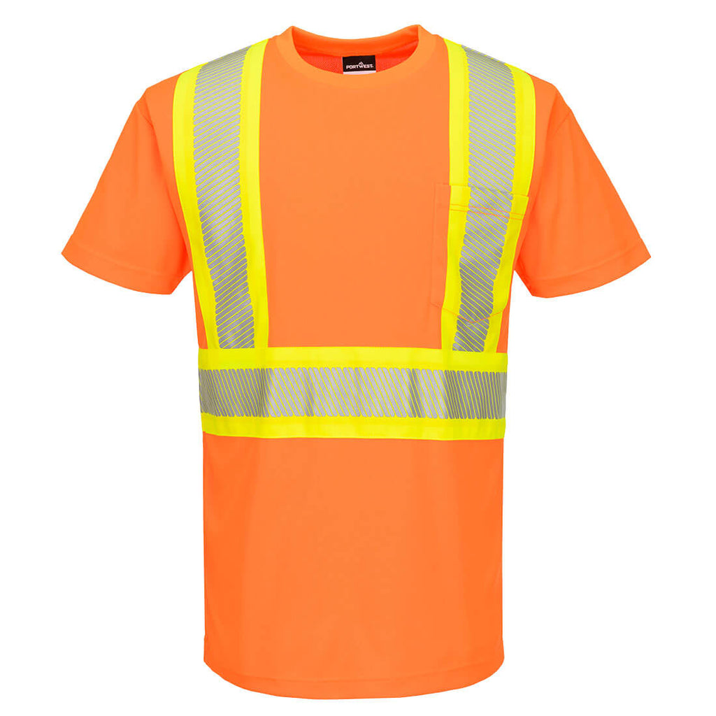 Portwest CA112 Hi-Vis X Back T-Shirt S/S