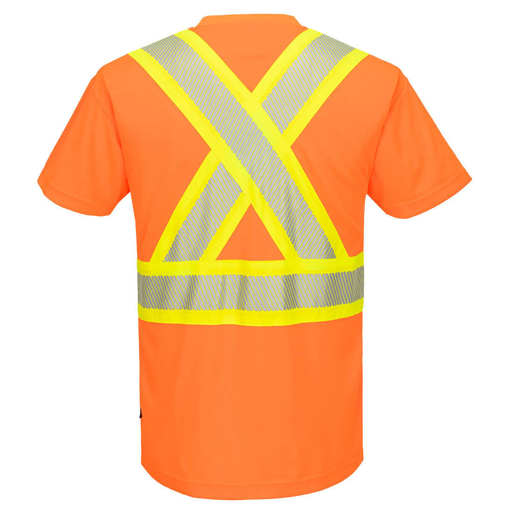 Portwest CA112 Hi-Vis X Back T-Shirt S/S