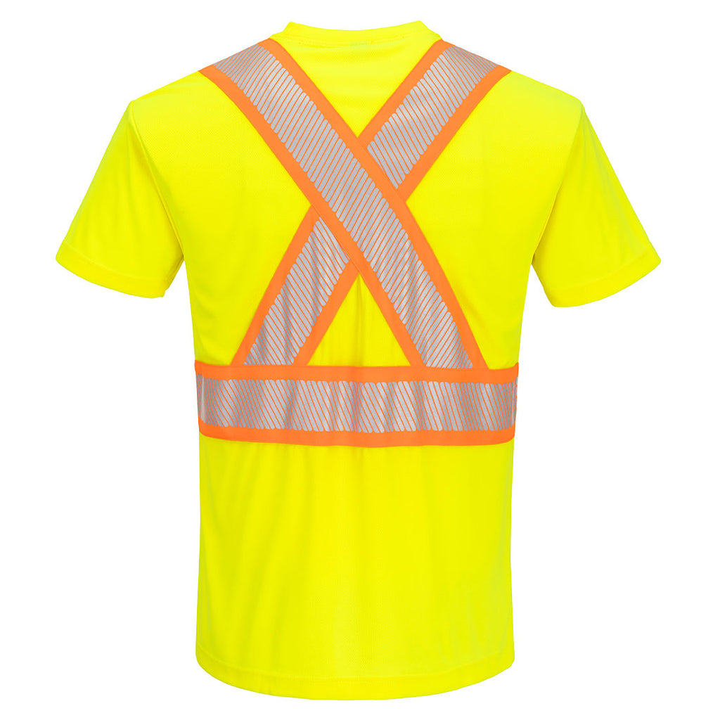 Portwest CA112 Hi-Vis X Back T-Shirt S/S