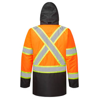 Portwest CA369 Hi-Vis X Back Contrast Winter Traffic Jacket
