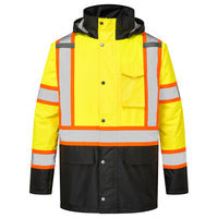 Portwest CA369 Hi-Vis X Back Contrast Winter Traffic Jacket