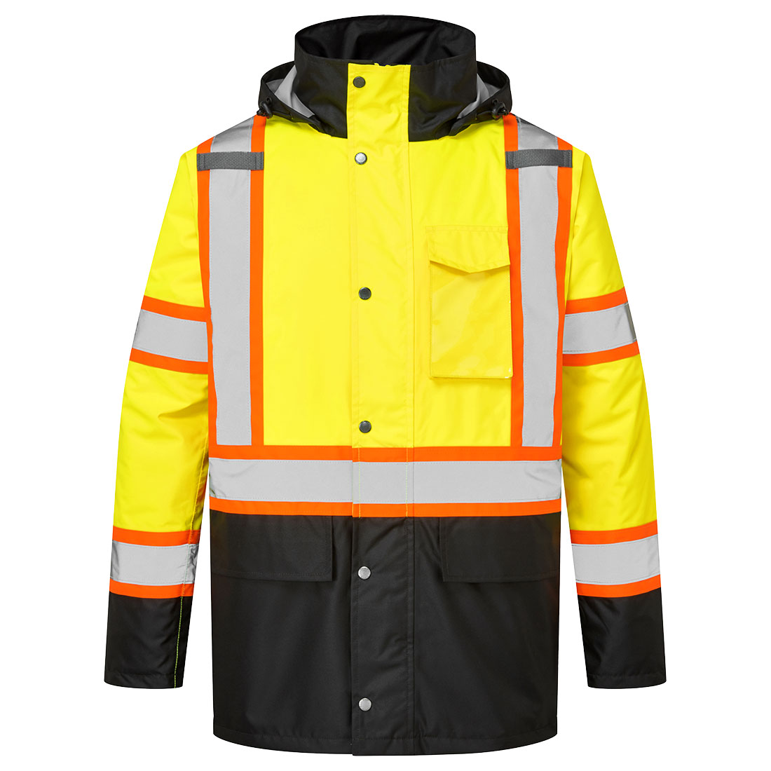 Portwest CA369 Hi-Vis X Back Contrast Winter Traffic Jacket