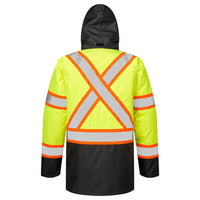 Portwest CA369 Hi-Vis X Back Contrast Winter Traffic Jacket