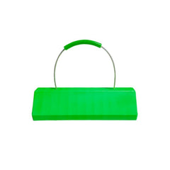 Checkers 24" Single Hi-Viz Aircraft Wheel Chock with Rubber Pad , Cable Handle and Urethane Grip