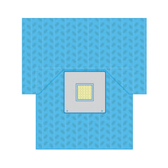 SUBMED C-Section Surgical Drape with Fluid Collection Pouch and Incise Film