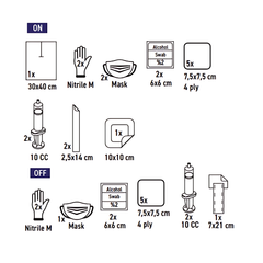 SUBMED EASY HD CK-24KN6 Dialysis Catheter ON/OFF Set