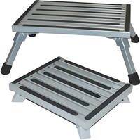 Convaquip Model SS-F-08C Bariatric Large Folding Step Stool | 1,000 lbs. Capacity Reinforced Safety Platform