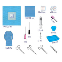 SUBMED Central Venous Catheter (CVC) Sterile Procedure Kit