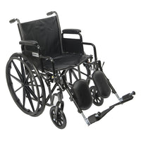 Proactive Medical Chariot II Standard Wheelchair | Carbon Steel Dual-Axle Fleet Solution