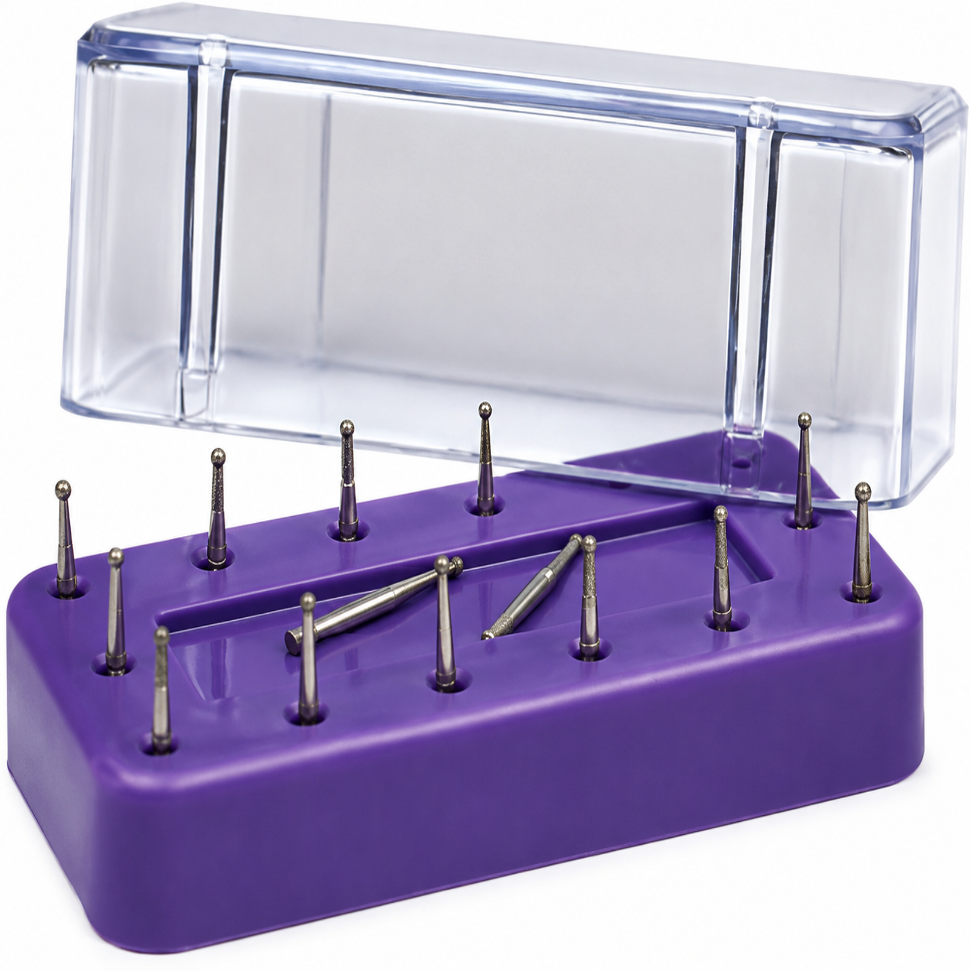 Jorgensen Labs Dental Burr Block - Professional Autoclavable Organizer