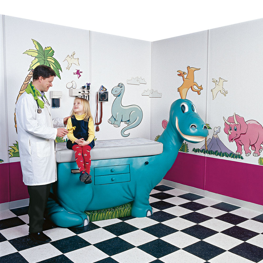 Pedia Pals Zoopal Dinosaur Pediatric Exam Table | Child-Centered Clinical Exam Support