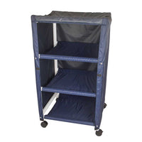 Mor-Medical Single-Compartment Hamper Cart with Hands-Free Lid