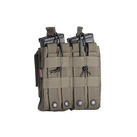 HighCom Armor Scorpion Double Open-Top M4 Kydex Insert Magazine Pouch | Tactical MOLLE-Compatible Dual Rifle Magazine Carrier