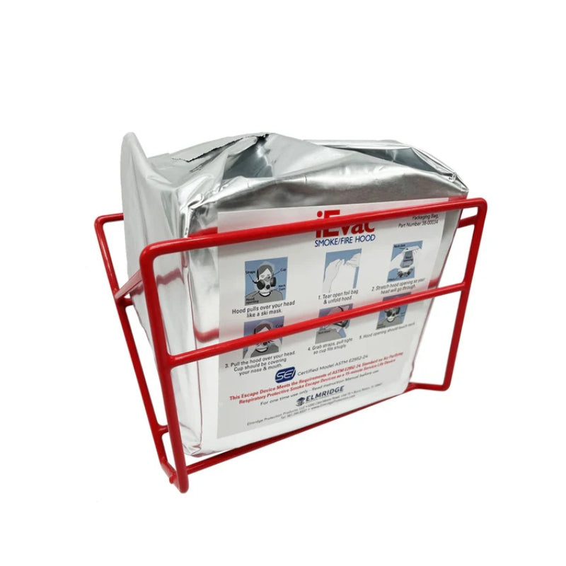Elmridge iEvac® E305 Single Wall-mounting Rack – High-Visibility Access Station