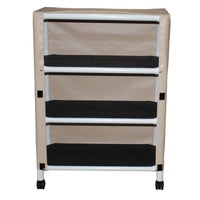 MJM Echo 3-Shelf Utility Linen Cart