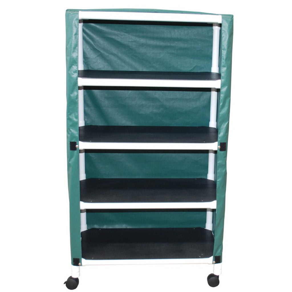 MJM Echo 4-Shelf Utility Linen Cart