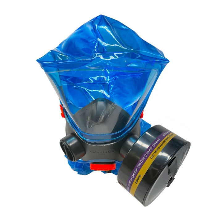 Elmridge iEvac E500-1 Industrial Escape Respirator Kit – NIOSH Certified for Toxic Gas, Vapor and Particulate Evacuation
