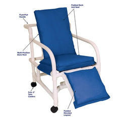 MJM 18" Echo Reclining Geri-Chair with Elevated Legrest, 250 lb Capacity