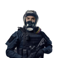 Elmridge Protection E600-1 – Full Face Gas Mask and Riot Control CS/CN/Fentanyl Canister Kit
