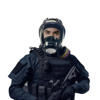 Elmridge Protection E600-2 Full Face Gas Mask and HEPA Filter Kit | Biological and Fentanyl Defense