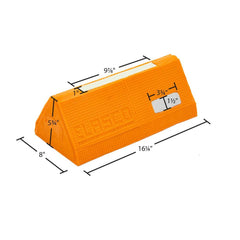 Elasco 16" Aircraft Wheel Chock with Glow & Reflectors
