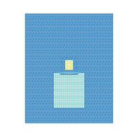 SUBMED Ophthalmic Eye Surgery Drape with Fluid Collection Pouches and Incise Film