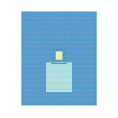 SUBMED Ophthalmic Eye Surgery Drape with Fluid Collection Pouches and Incise Film