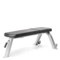 Freemotion EPIC Flat Bench – Heavy-Duty Free Weight Station with Tripod Base and Transport Wheels