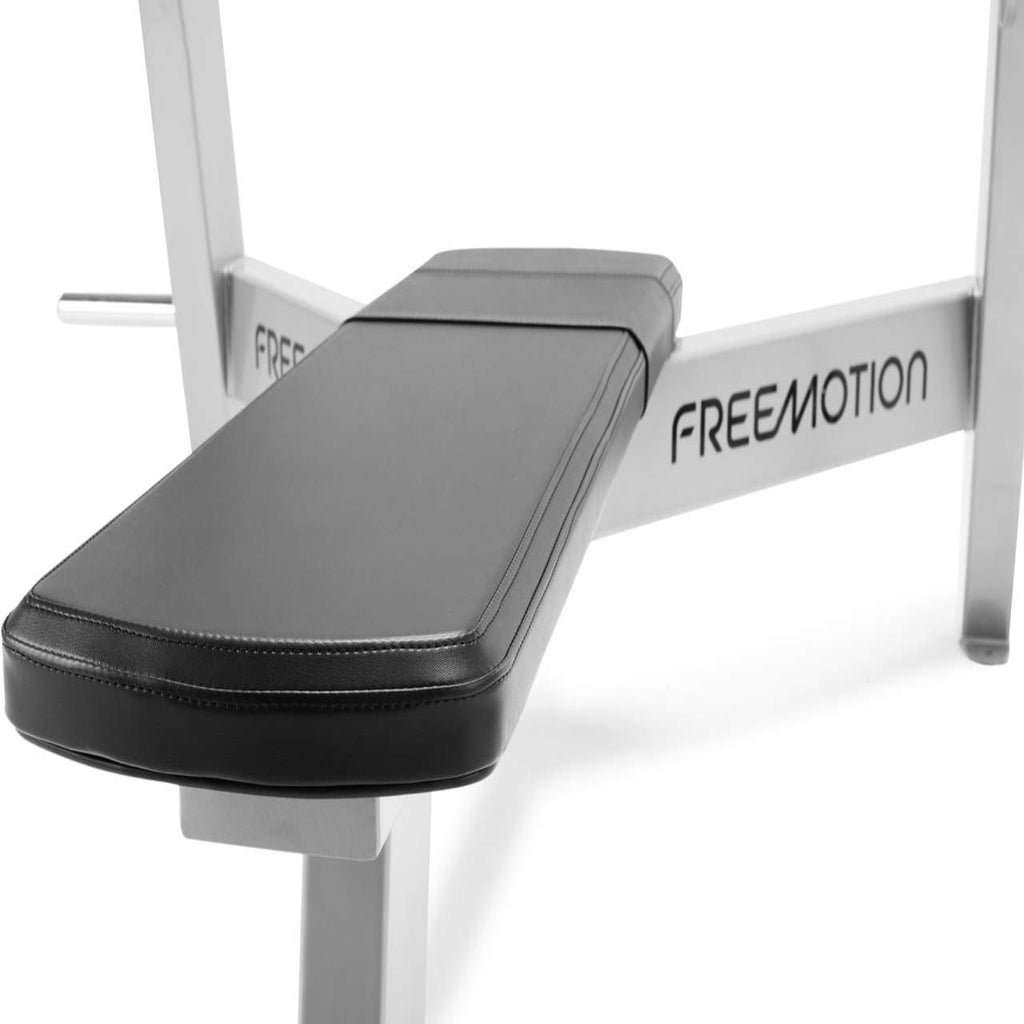 Freemotion Free Weights Olympic Flat Bench — High-Capacity Horizontal Chest Press Station