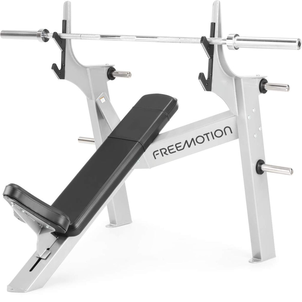Freemotion Free Weights Olympic Incline Bench — High-Capacity Commercial Upper Body Pressing Station