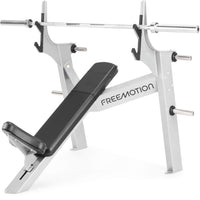 Freemotion Free Weights Olympic Incline Bench — High-Capacity Commercial Upper Body Pressing Station