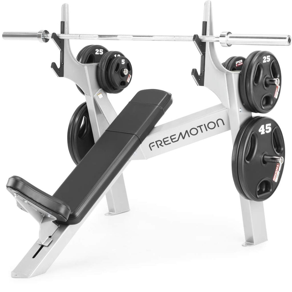 Freemotion Free Weights Olympic Incline Bench — High-Capacity Commercial Upper Body Pressing Station
