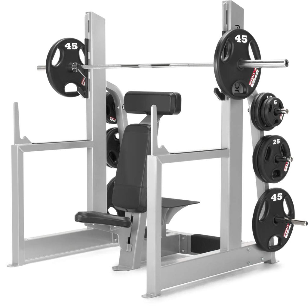 Freemotion Free Weights Olympic Military Press — Heavy-Duty Overhead Shoulder Pressing Station